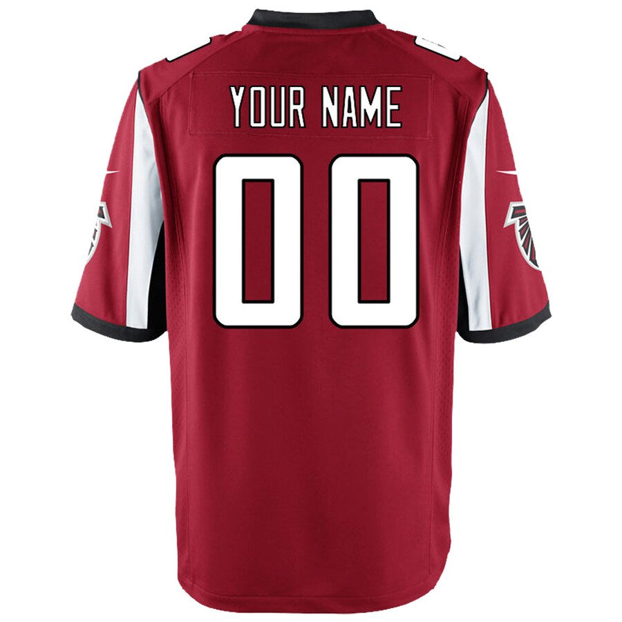 Kdoa Custom A.Falcons Red Game Stitched Jerseys