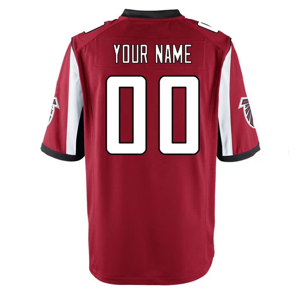 Kdoa Custom A.Falcons Red Home Game Any Name & Numbers Stitched Jerseys