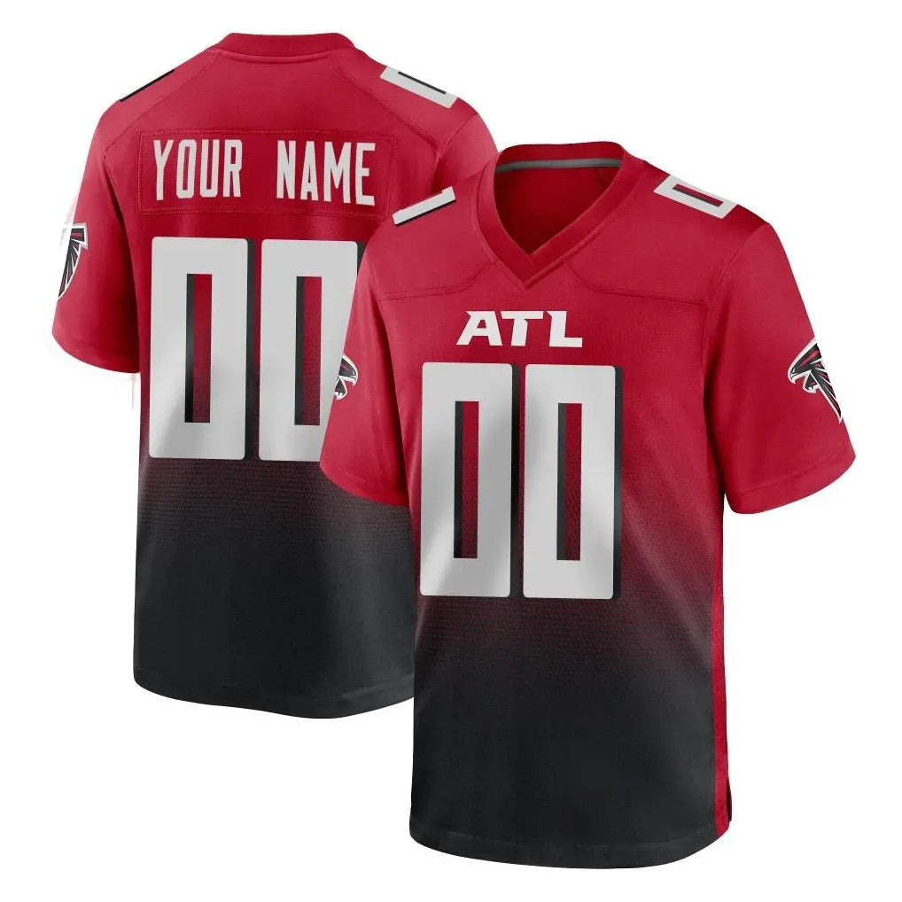 Kdoa Custom A.Falcons Red Limited Home Game Any Name & Numbers Stitched Jerseys