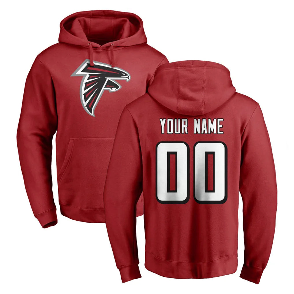 Kdoa Custom A.Falcons Red Limited Hoodie Any Name & Numbers Stitched Jerseys