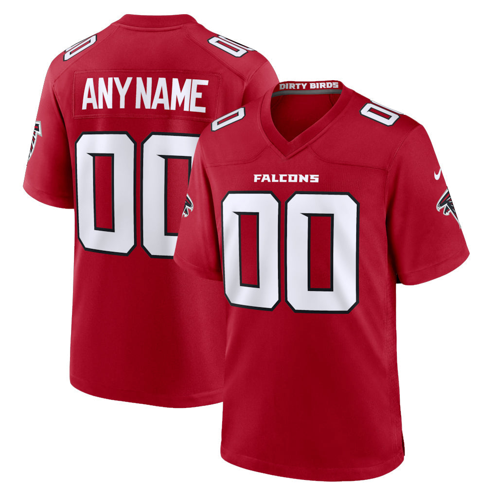 Kdoa Custom A.Falcons Red Replica Home Game Any Name & Numbers Stitched Jerseys