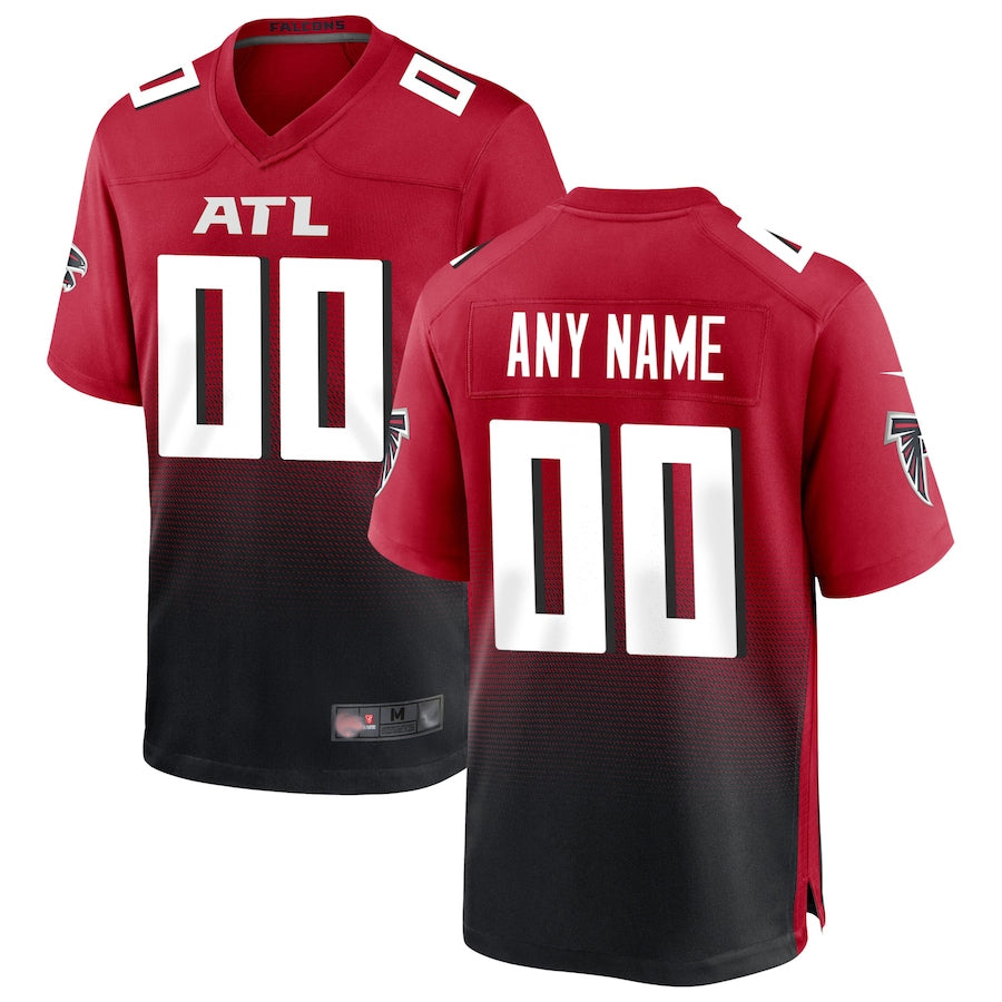 Kdoa Custom A.Falcons Red Replica Home Game Stitched Jerseys