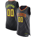 Kdoa Custom A.Hawks Black Authentic Jerseys - Icon Edition