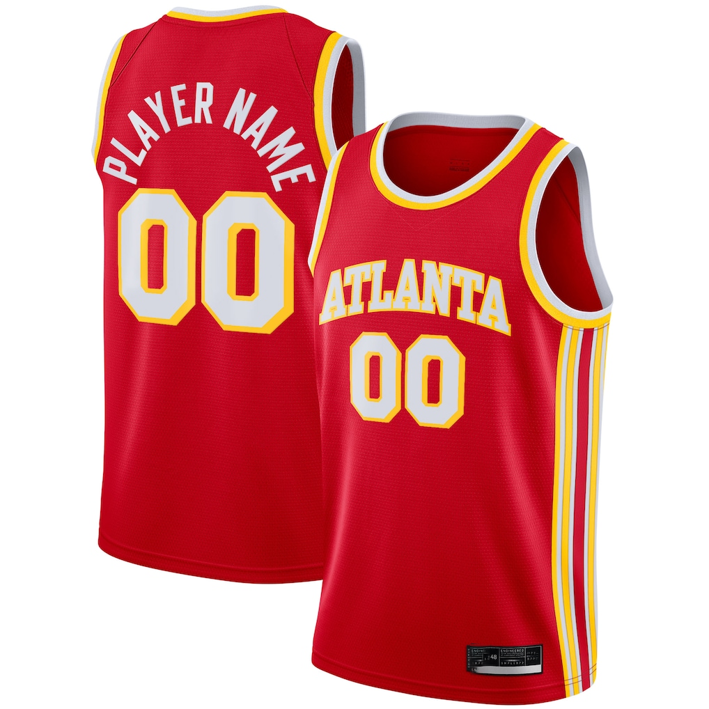 Kdoa Custom A.Hawks Red 2020-21 Swingman Jerseys - Icon Edition