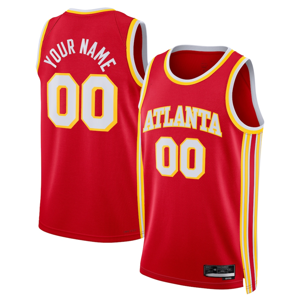 Kdoa Custom A.Hawks Red Swingman Jerseys - Icon Edition