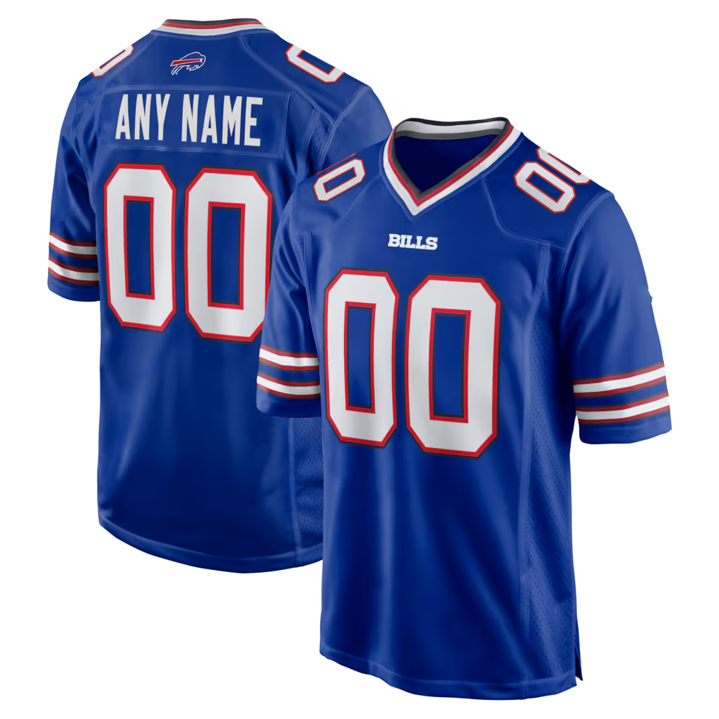 Kdoa Custom B.Bills Royal Royal Game Stitched Jerseys