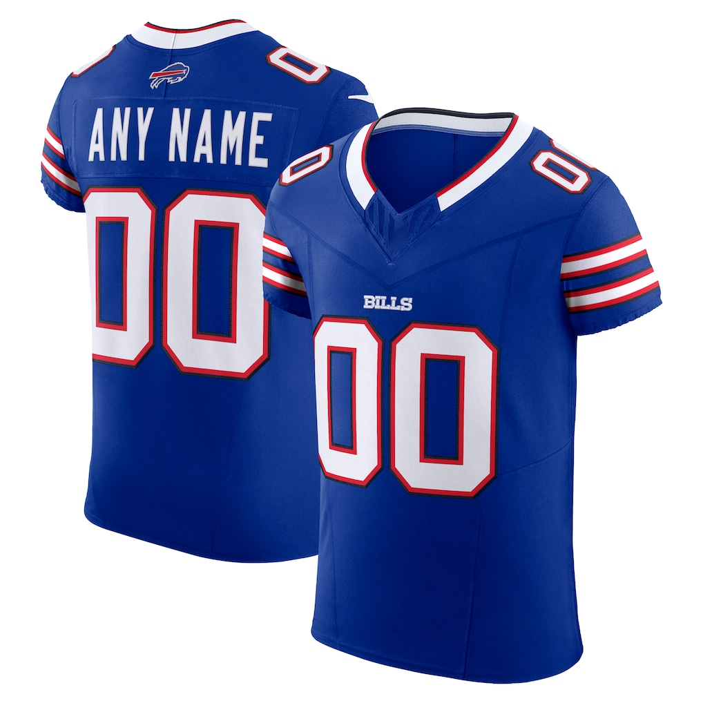 Kdoa Custom B.Bills Royal Vapor F.U.S.E. Elite Stitched Jerseys