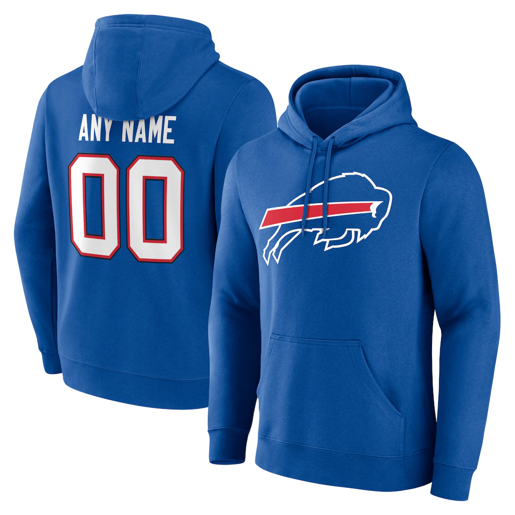 Kdoa Custom B.Bills Team Authentic Personalized Name & Number Hoodie Stitched Jerseys