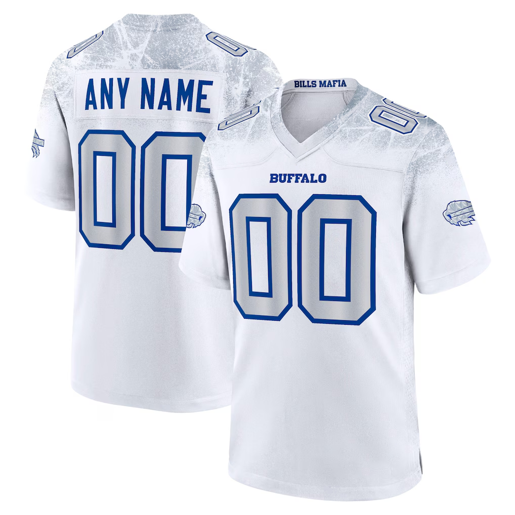 Kdoa Custom B.Bills White 2025 Rivalries Collection Game Stitched Jerseys