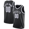 Kdoa Custom B.Nets Black 202021 Swingman Jerseys - Icon Edition