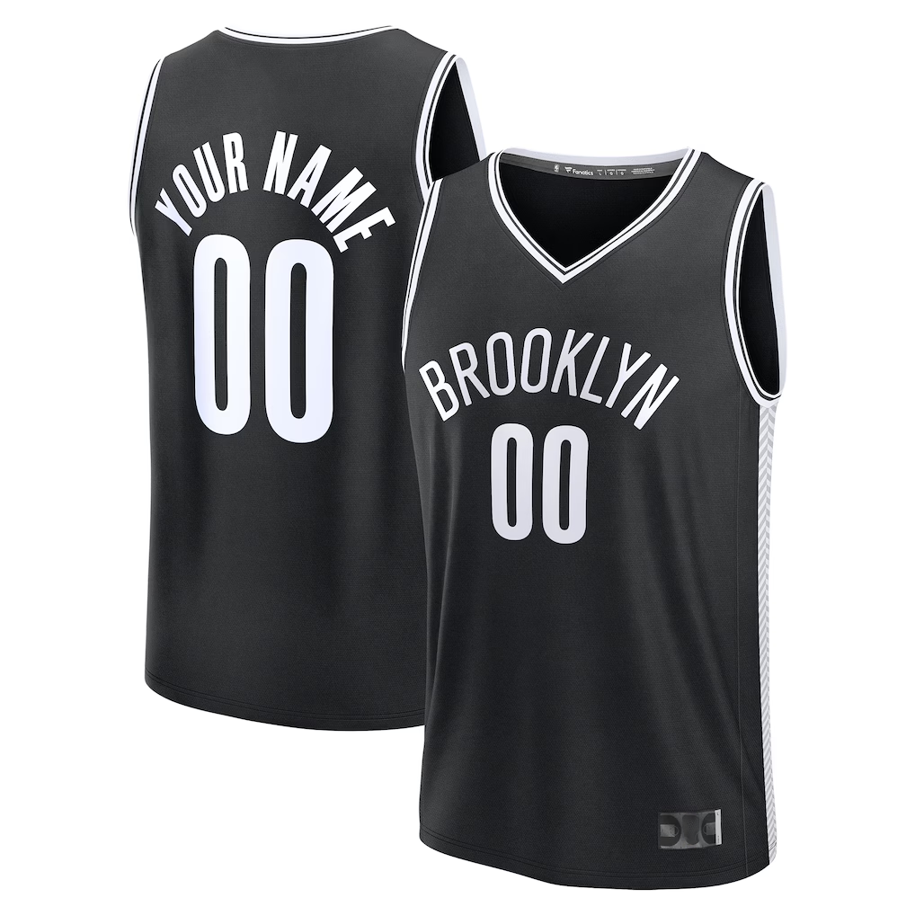 Kdoa Custom B.Nets Black Fast Break Jerseys - Icon Edition
