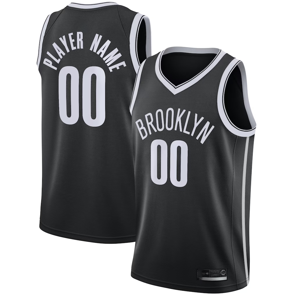Kdoa Custom B.Nets Black Swingman Jerseys - Icon Edition