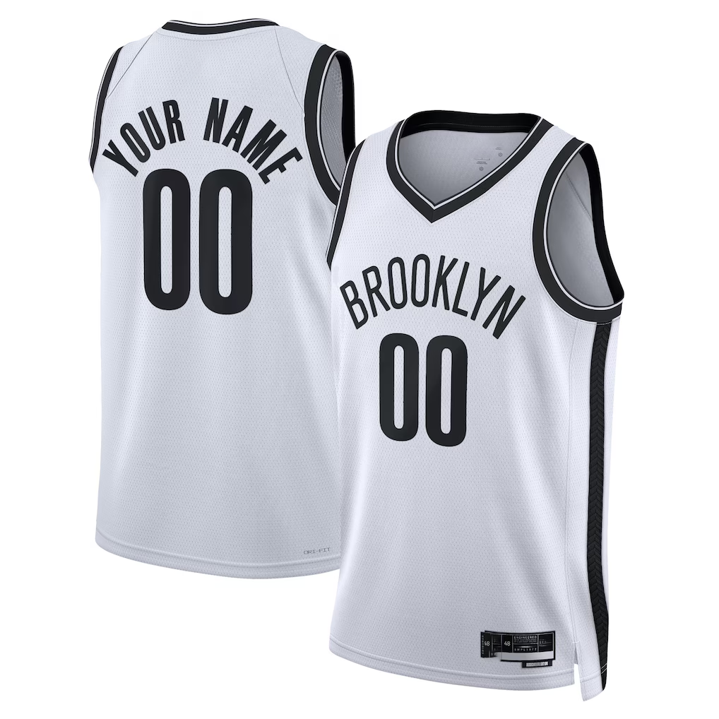 Kdoa Custom B.Nets White Swingman Jerseys - Association Edition