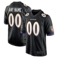 Kdoa Custom B.Ravens Black Home Game Stitched Jerseys