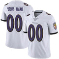 Kdoa Custom B.Ravens White Vapor F.U.S.E. Limited Stitched Jerseys
