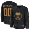 Kdoa Custom B.Sabres Black 2024 Military Appreciation Practice Stitched Jerseys