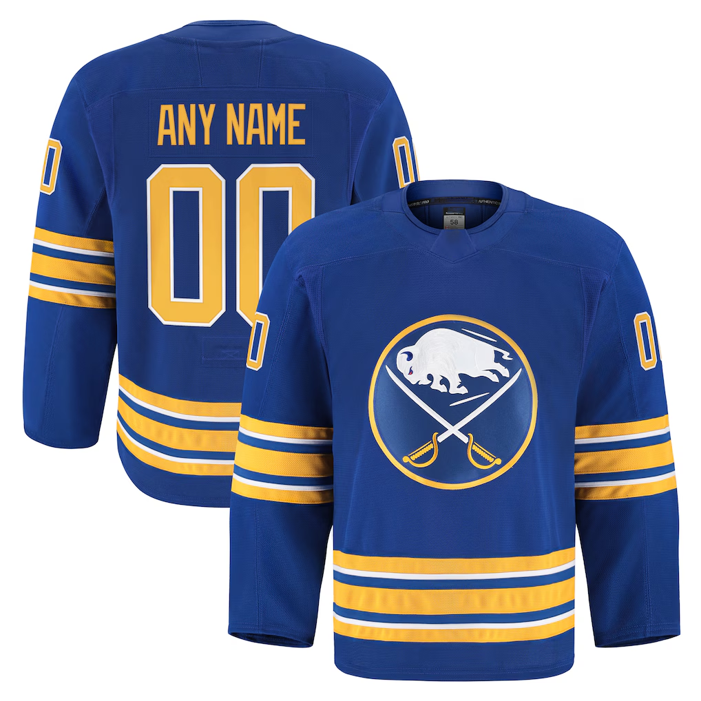 Kdoa Custom B.Sabres Royal Home Authentic Pro Stitched Jerseys