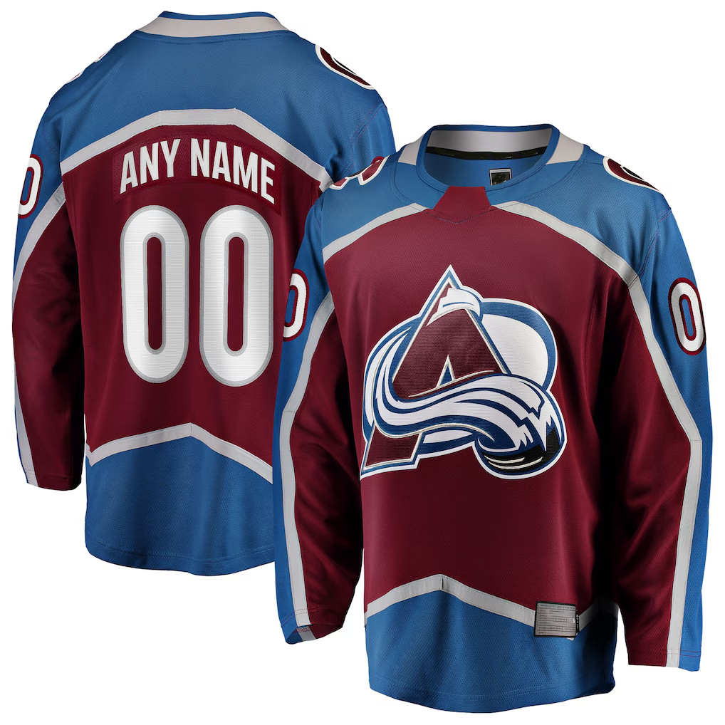 Kdoa Custom C.Avalanche Maroon Home Breakaway Jerseys