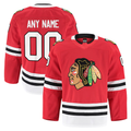 Kdoa Custom C.Blackhawks Red Home Authentic Pro Jerseys