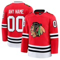 Kdoa Custom C.Blackhawks Red Home Premium Jerseys