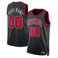 Kdoa Custom C.Bulls Black 2022-23 Swingman Jerseys - Statement Edition