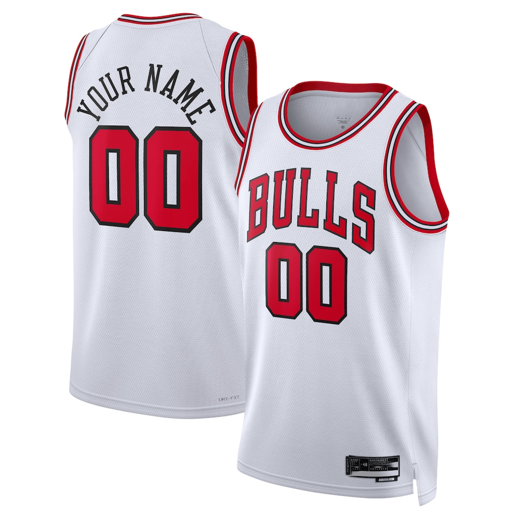 Kdoa Custom C.Bulls White Swingman Jerseys - Association Edition