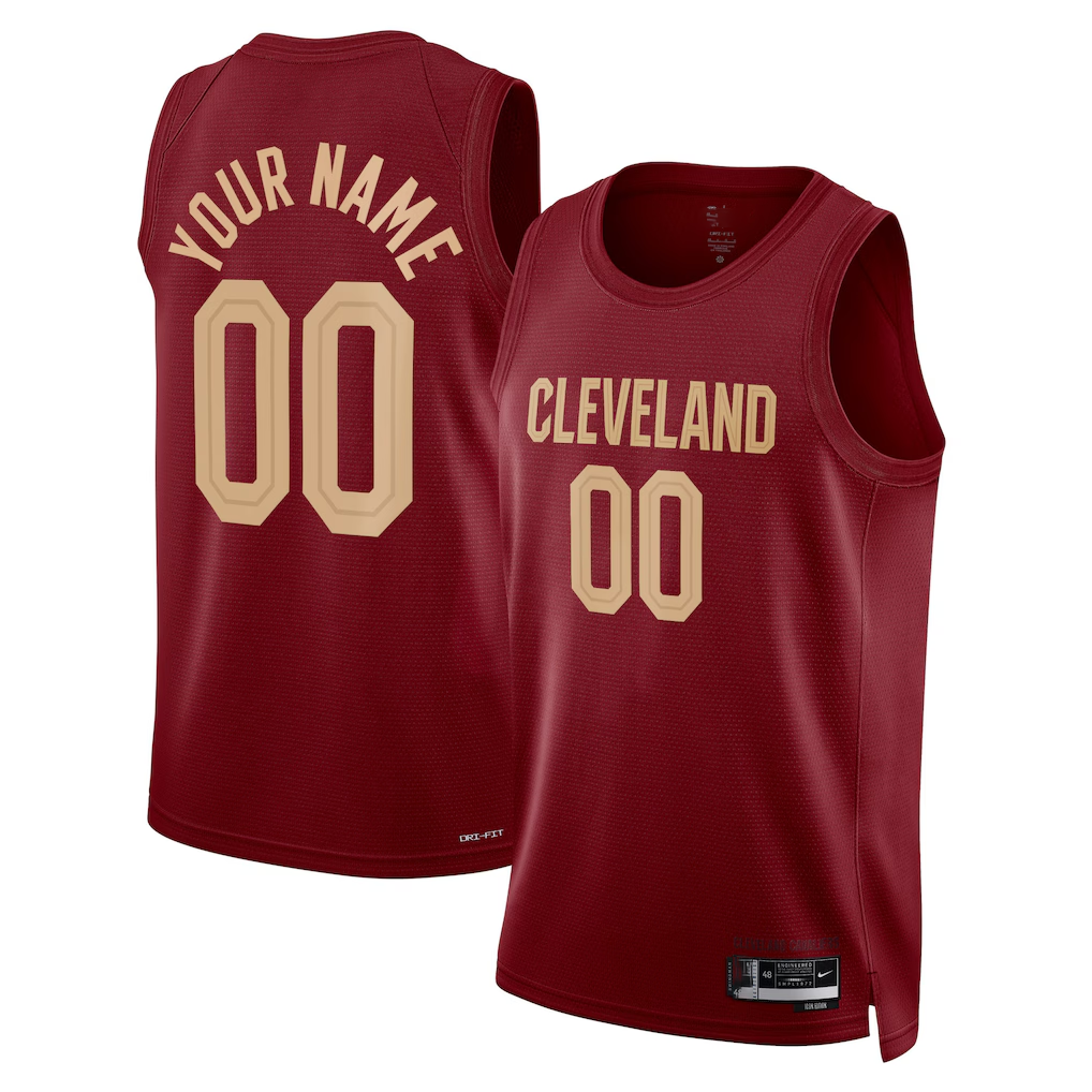 Kdoa Custom C.Cavaliers Burgundy Swingman Jerseys - Icon Edition