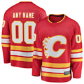 Kdoa Custom C.Flames Red Home Breakaway Jerseys