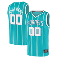 Kdoa Custom C.Hornets  Teal Fast Break Replica Jerseys - Icon Edition