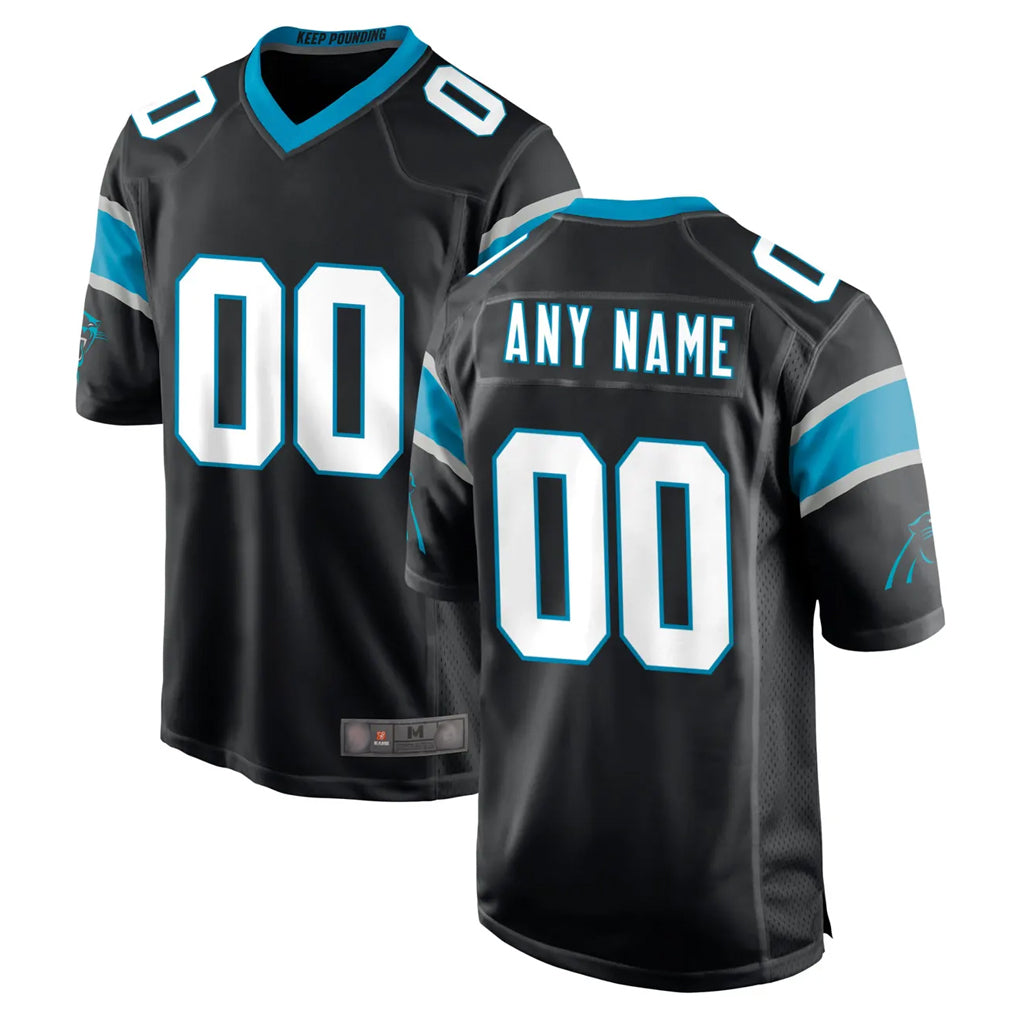 Kdoa Custom C.Panthers Black Game Any Name & Numbers Stitched Jerseys