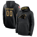 Kdoa Custom C.Panthers Black Salute to Service Pullover Hoodies Any Name & Numbers Stitched Jerseys