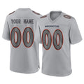 Kdoa Custom D.Broncos Gray Atmosphere Fashion Limited Game Any Name & Numbers Stitched Jerseys