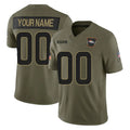 Kdoa Custom D.Broncos Olive 2025 Salute To Service Limited Home Any Name & Numbers Stitched Jerseys