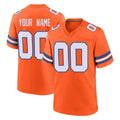 Kdoa Custom D.Broncos Orange Alternate Collection Throwback Game Any Name & Numbers Stitched Jerseys