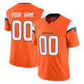 Kdoa Custom D.Broncos Orange Vapor F.U.S.E. Limited Home Game Any Name & Numbers Stitched Jerseys