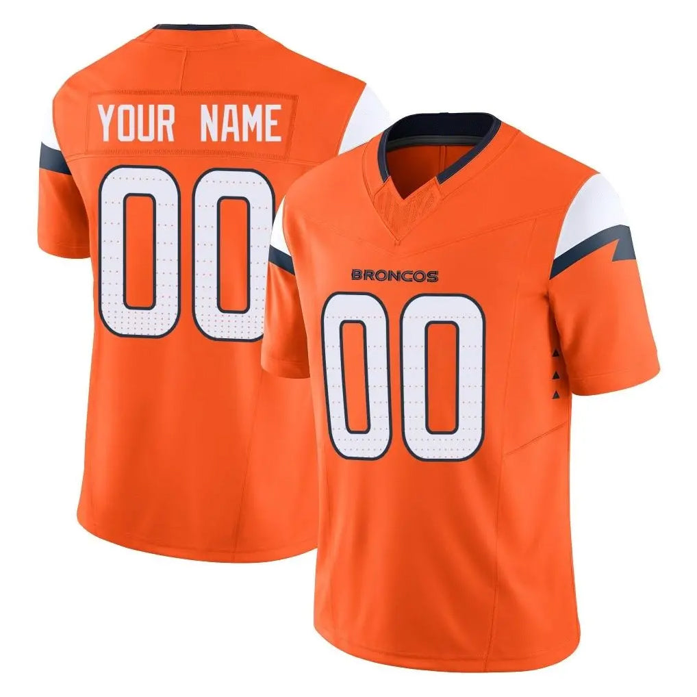 Kdoa Custom D.Broncos Orange Vapor F.U.S.E. Limited Home Game Any Name & Numbers Stitched Jerseys