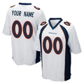 Kdoa Custom D.Broncos White Game Any Name & Numbers Stitched Jerseys