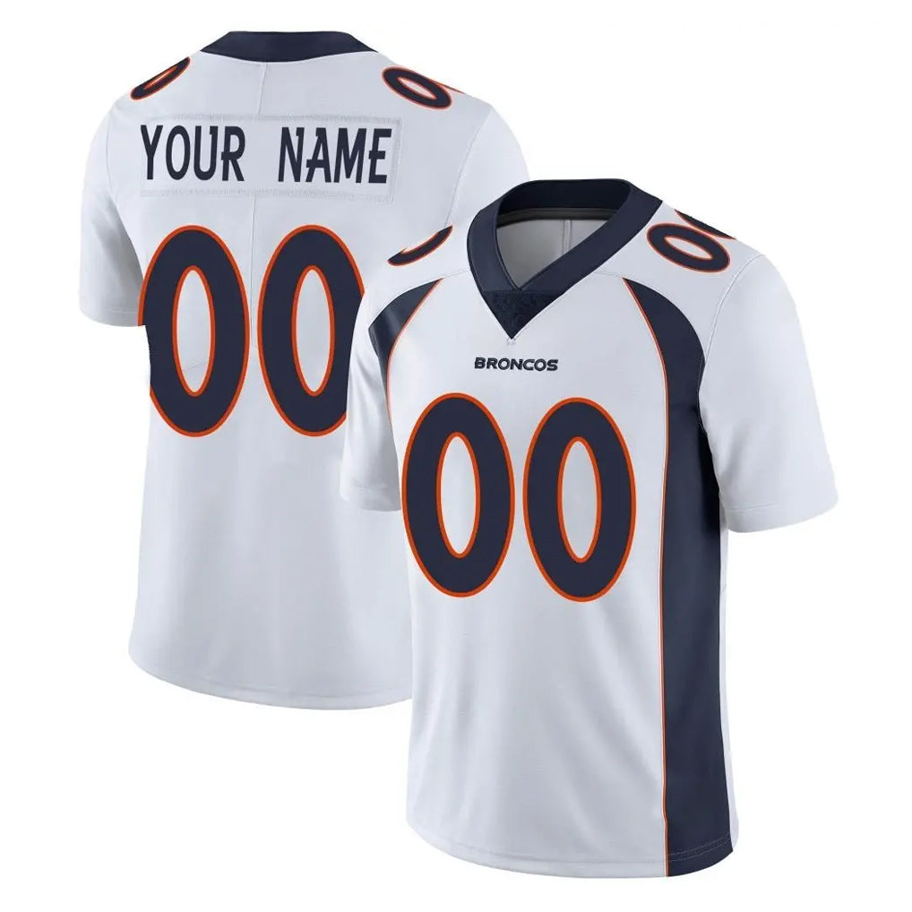 Kdoa Custom D.Broncos White Vapor Untouchable Limited Home Game Any Name & Numbers Stitched Jerseys