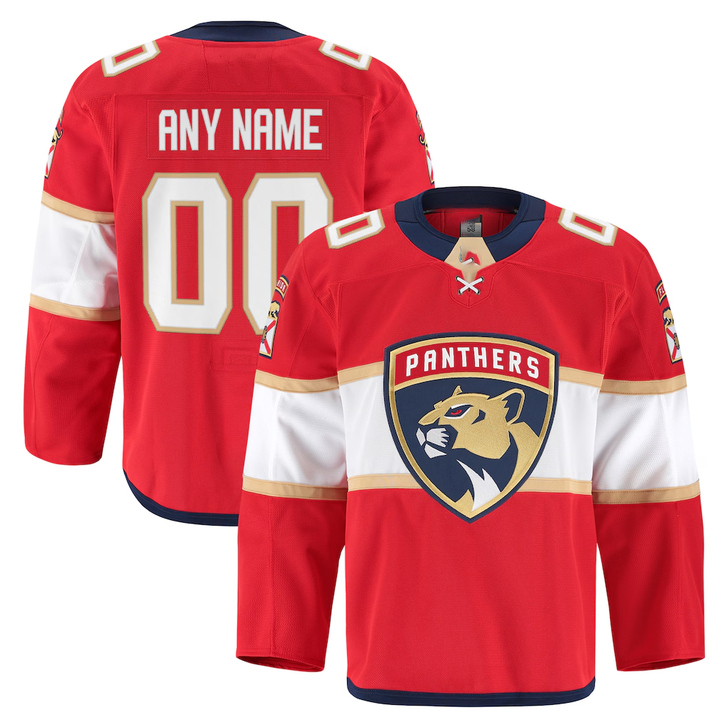 Kdoa Custom F.Panthers Red Home Authentic Pro Jerseys