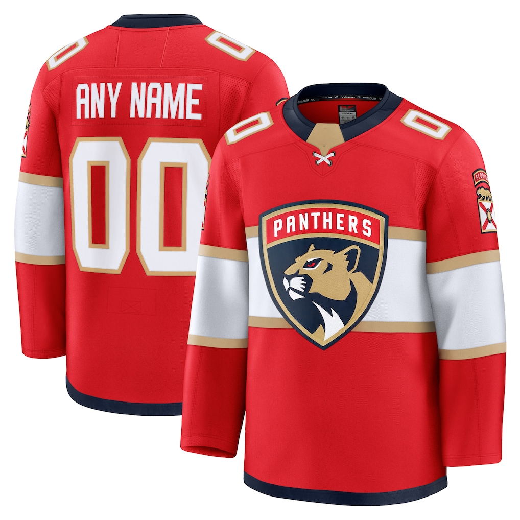 Kdoa Custom F.Panthers Red Home Premium Jerseys