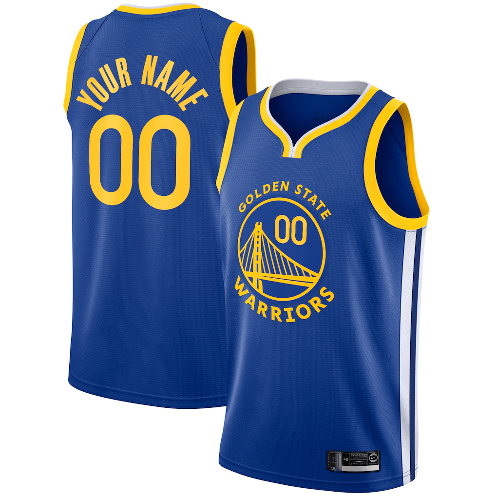 Kdoa Custom G.State Warriors Royal 2019-20 Swingman Jerseys - Icon