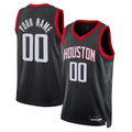 Kdoa Custom H.Rockets Black Swingman Stitched Jerseys-Association Edition
