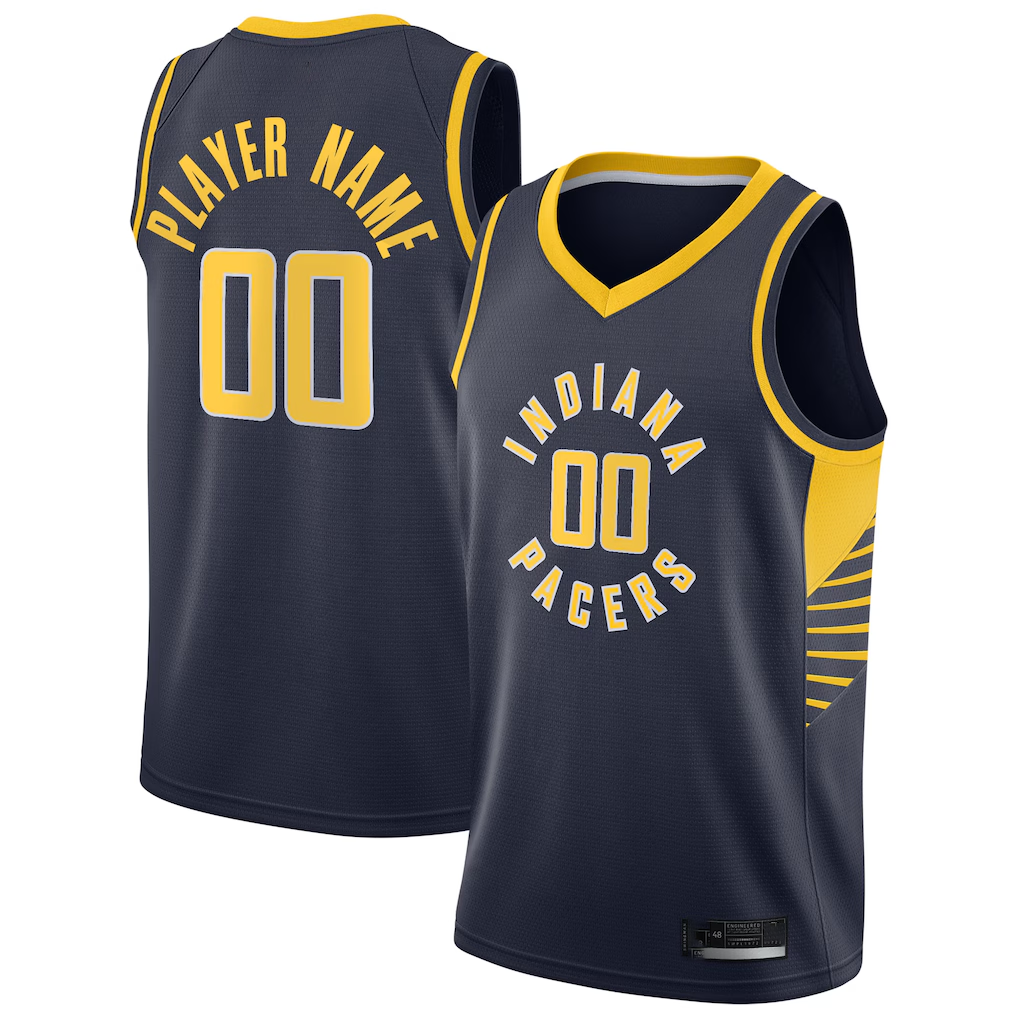 Kdoa Custom I.Pacers Navy 202021 Swingman Jerseys - Icon Edition