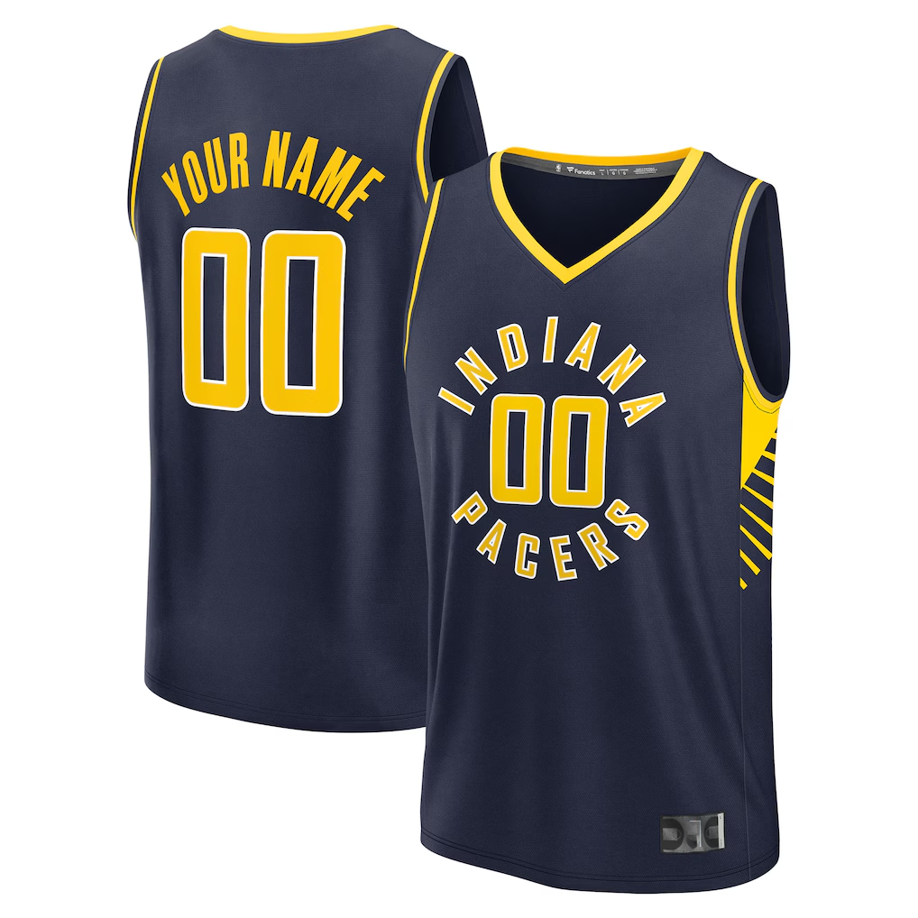 Kdoa Custom I.Pacers  Navy Fast Break Jerseys - Icon Edition