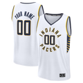 Kdoa Custom I.Pacers  White Fast Break Jerseys - Icon Edition