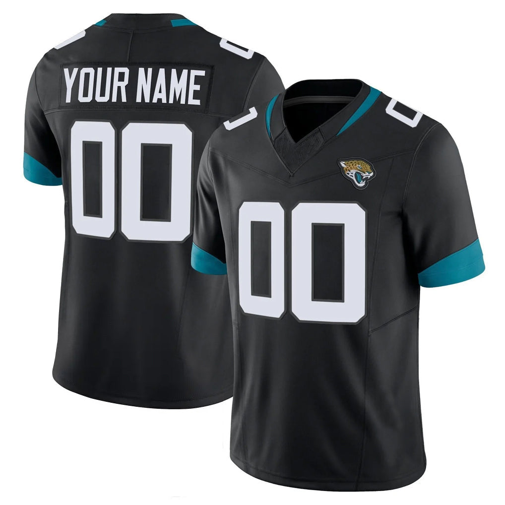 Kdoa Custom J.Jaguars Black Vapor F.U.S.E. Limited Home Game Any Name & Numbers Stitched Jerseys