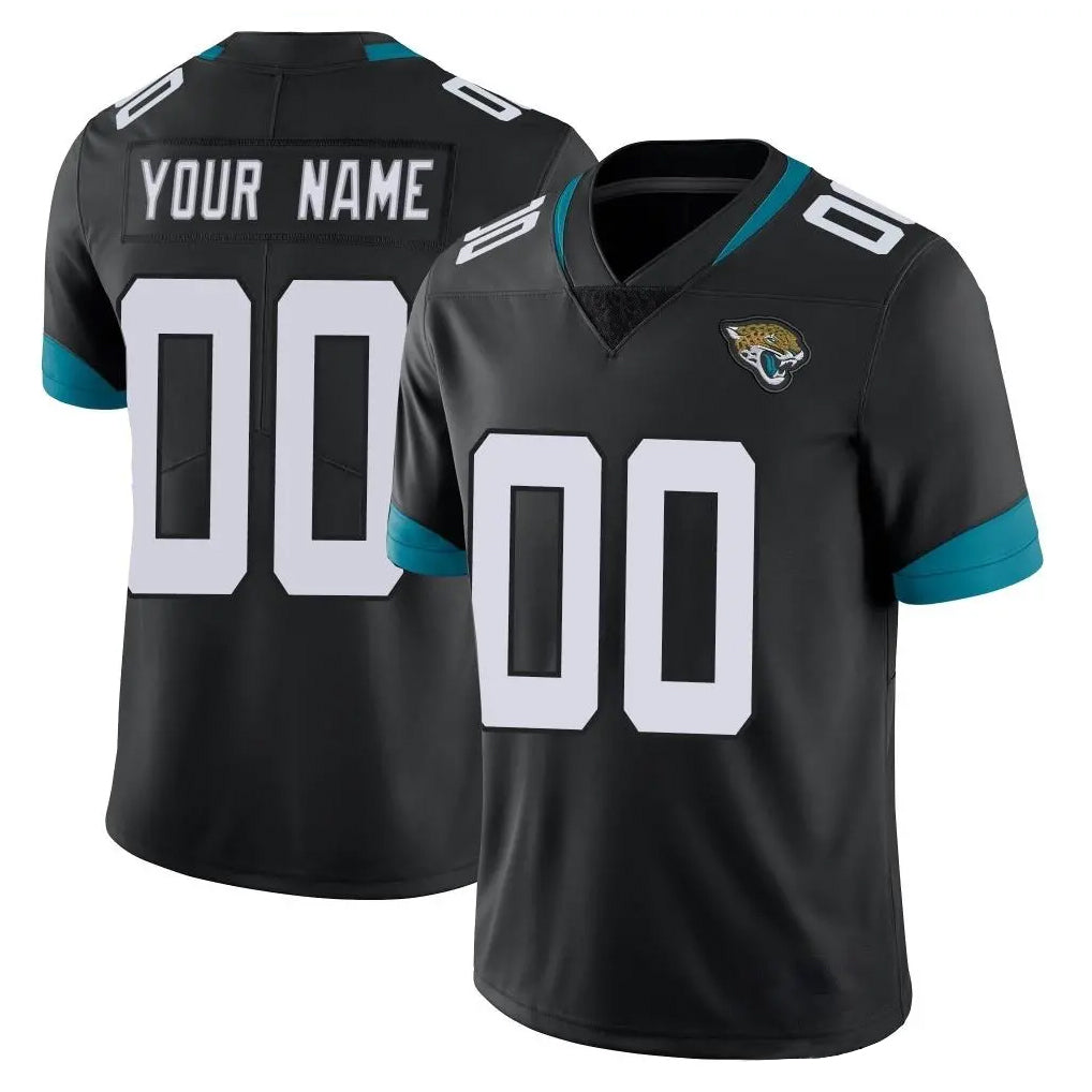 Kdoa Custom J.Jaguars Black Vapor Untouchable Limited Home Game Any Name & Numbers Stitched Jerseys