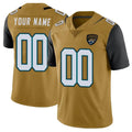 Kdoa Custom J.Jaguars Gold Vapor Limited Home Game Any Name & Numbers Stitched Jerseys