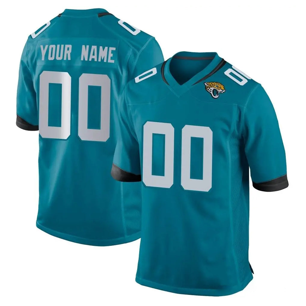 Kdoa Custom J.Jaguars Teal Home Game Any Name & Numbers Stitched Jerseys
