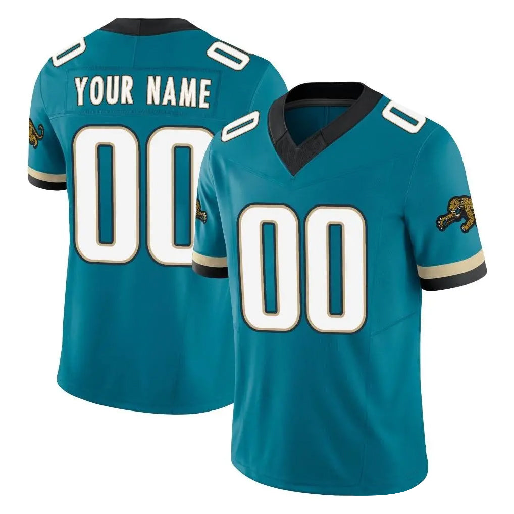 Kdoa Custom J.Jaguars Teal Prowler Throwback Vapor F.U.S.E. Limited Home Game Any Name & Numbers Stitched Jerseys